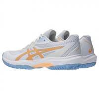 Zapatillas Asics Game FF Padel Blanco Naranja Mujer  Oferta + Barato