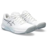 Asics Gel Challenger 14 Padel White Silver Women''s Sneakers  Offer + Cheap