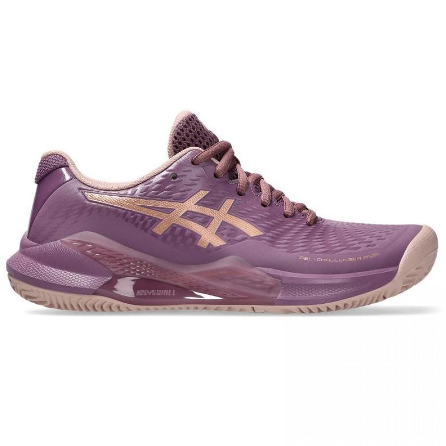 Baskets Femme Asics Gel Challenger 14 Padel Dark Ube Or Rose  Offre - Pas cher