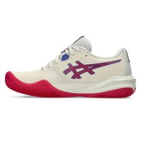 Zapatillas Asics Gel Challenger 15 Clay Crema Rosa Mujer  Oferta + Barato