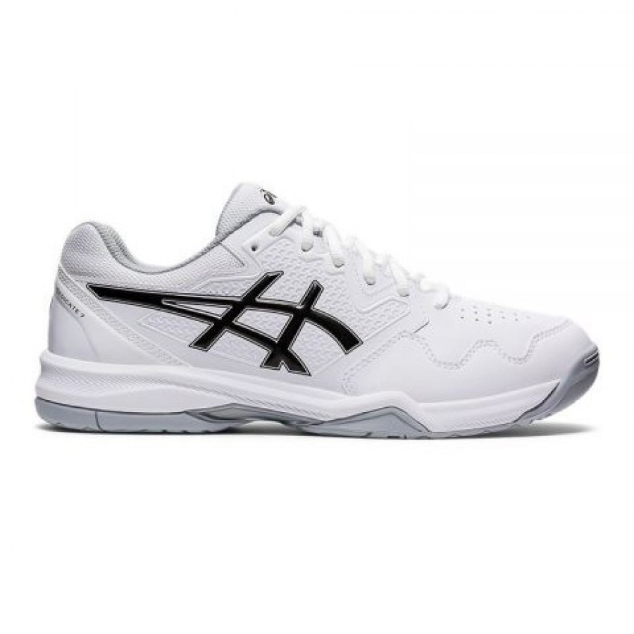 Sapatos Asics Gel Dedica 7 Argila Branca Preta