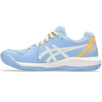 Asics Gel Dedicate 8 Padel Blue Stone Cream Sapatos Femininos  Oferta + Barato