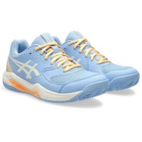 Asics Gel Dedicate 8 Padel Blue Stone Cream Sapatos Femininos  Oferta + Barato