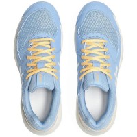 Asics Gel Dedicate 8 Padel Blue Stone Cream Sapatos Femininos  Oferta + Barato