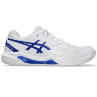 Tênis Asics Gel Dedicate 8 Padel Branco Azul Cobalto  Oferta + Barato