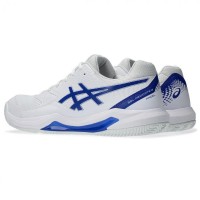 Tênis Asics Gel Dedicate 8 Padel Branco Azul Cobalto  Oferta + Barato