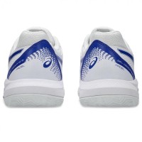 Tênis Asics Gel Dedicate 8 Padel Branco Azul Cobalto  Oferta + Barato