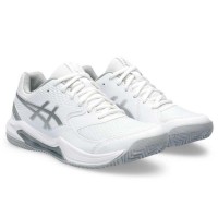 Zapatillas Asics Gel Dedicate 8 Padel Blanco Gris Mujer  Oferta + Barato