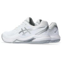 Zapatillas Asics Gel Dedicate 8 Padel Blanco Gris Mujer  Oferta + Barato