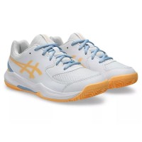 Zapatillas Asics Gel Dedicate 8 Padel GS Blanco Naranja Junior  Oferta + Barato