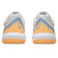 Zapatillas Asics Gel Dedicate 8 Padel GS Blanco Naranja Junior  Oferta + Barato
