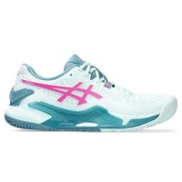 Chaussures Femme Asics Gel Resolution 9 Padel Mint Pink Fluor  Offre - Pas cher