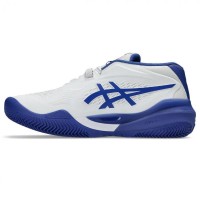 Tênis Asics Gel Resolution X Clay Branco Azul Cobalto  Oferta + Barato