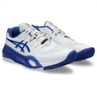 Tênis Asics Gel Resolution X Clay Branco Azul Cobalto  Oferta + Barato