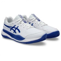 Tênis Asics Gel Resolution X Clay GS Branco Azul Cobalto Júnior  Oferta + Barato