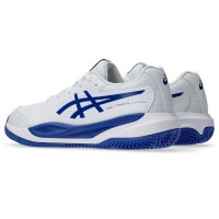 Tênis Asics Gel Resolution X Clay GS Branco Azul Cobalto Júnior  Oferta + Barato