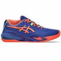 Zapatillas Asics Gel Resolution X Padel Azul Cobalto Coral  Oferta + Barato