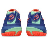 Zapatillas Asics Gel Resolution X Padel Azul Cobalto Coral  Oferta + Barato