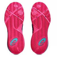 Zapatillas Asics Gel Resolution X Padel Azul Mako Rosa  Oferta + Barato