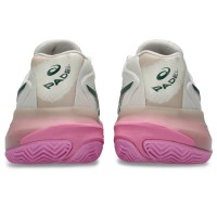Zapatillas Asics Gel Resolution X Padel Beige Verde Mujer
