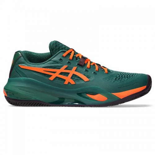 Asics Gel Resolution X Padel Green Orange Sneakers
