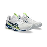 Zapatillas Asics Solution Speed FF 3 Clay Blanco Azul Mako  Oferta + Barato