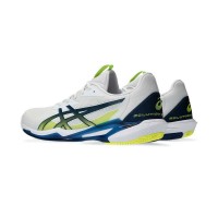 Zapatillas Asics Solution Speed FF 3 Clay Blanco Azul Mako  Oferta + Barato