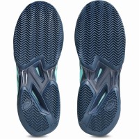 Zapatillas Asics Solution Speed FF 4 Clay Menta Azul Oscuro