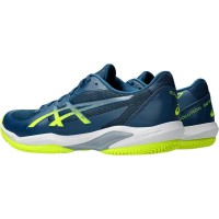 Zapatillas Asics Solution Swift FF 2 Clay Azul Mako Amarillo  Oferta + Barato