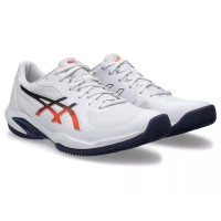 Zapatillas Asics Solution Swift FF 2 Clay Blanco Azul Naranja  Oferta + Barato