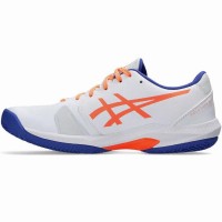 Asics Tênis Solution Swift FF 2 Padel Branco Azul Cobalto  Oferta + Barato