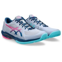 Zapatillas Asics Solution Swift FF 2 Padel Gris Azul Mako  Oferta + Barato