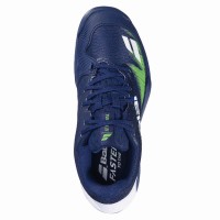 Zapatillas Babolat Jet Premura 2 Azul Oscuro Verde Flash Junior