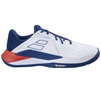 Zapatillas Babolat Propulse Fury 3 Blanco Azul Rojo  Oferta + Barato