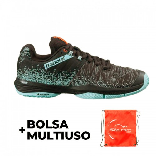 Zapatillas Babolat Sensa Negro Turquesa Mujer