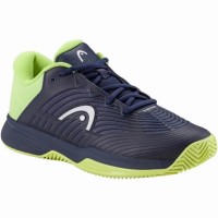 Zapatillas Head Revolt Pro 4.5 Clay Azul Marino Lima Junior  Oferta + Barato