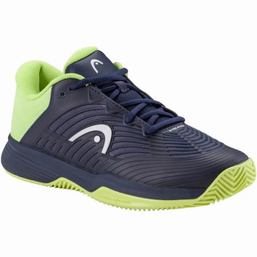 Zapatillas Head Revolt Pro 4.5 Clay Azul Marino Lima Junior  Oferta + Barato