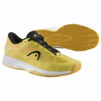 Zapatillas Head Revolt Pro 4.5 Clay Banana Negro  Oferta + Barato