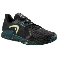Zapatillas Head Sprint Pro 3.5 SF Clay Negro Verde Bosque  Oferta + Barato