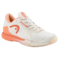 Zapatillas Head Sprint Pro 4.0 Padel Blanco Coral Mujer  Oferta + Barato