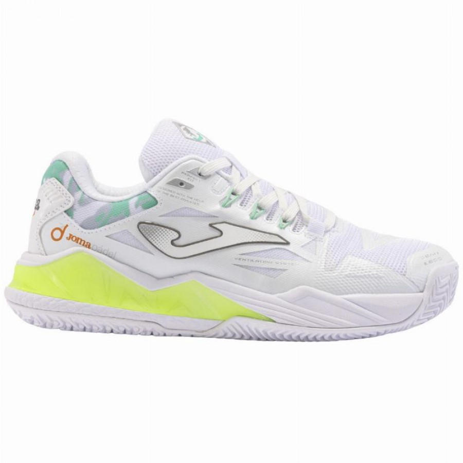 Joma Spin 2402 White Green Women''s Sneakers  Offer + Cheap