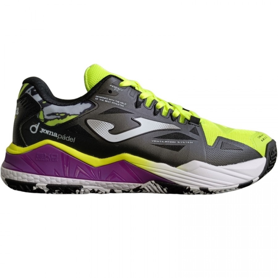 Zapatillas Joma Spin 2509 Amarillo Fluor  Oferta + Barato