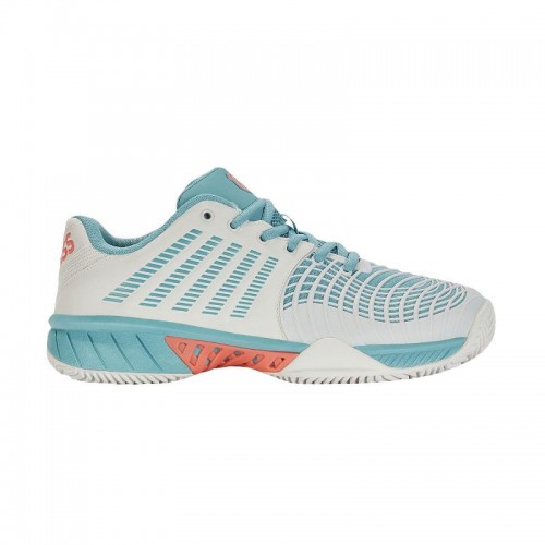Zapatillas Kswiss Express Light 3 HB Blanco Turquesa Mujer Zapatillas Kswiss Express Light 3 HB Blanco Turquesa Mujer