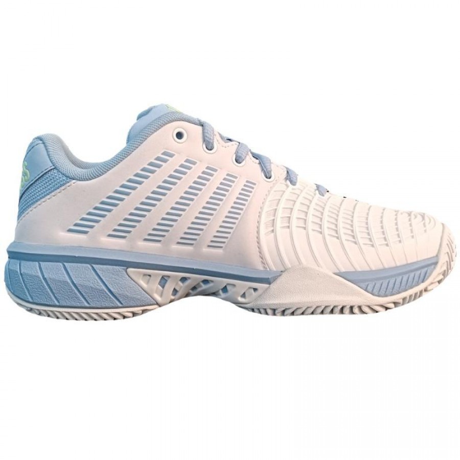 Zapatillas Kswiss Express Light 3 HB Clay Blanco Azul Verde Mujer  Oferta + Barato