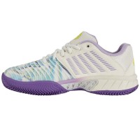 Zapatillas Kswiss Express Light 3 HB Padel Blanco Purpura Mujer  Oferta + Barato