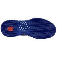 Baskets Kswiss Hypercourt Expres 2 HB Blanc Bleu  Offre - Pas cher