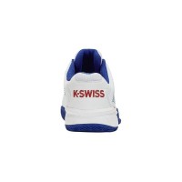 Baskets Kswiss Hypercourt Expres 2 HB Blanc Bleu  Offre - Pas cher