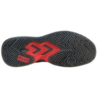 Zapatillas Kswiss Sanyo Ultra Court Padel Negro Antracita Rojo  Oferta + Barato