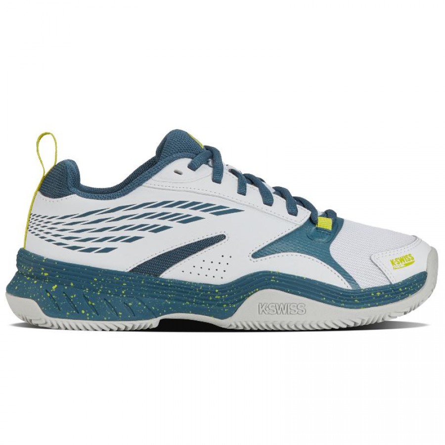 Kswiss Speedex Padel Sneakers Bianche Verde Acqua Indiano  Offerta + Economico