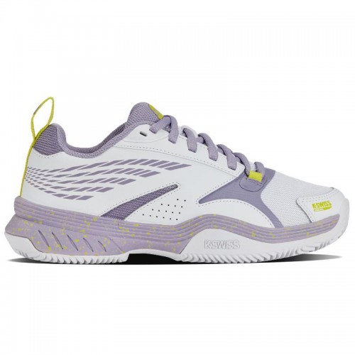 Zapatillas Kswiss Speedex Padel Blanco Lila Mujer Zapatillas Kswiss Speedex Padel Blanco Lila Mujer